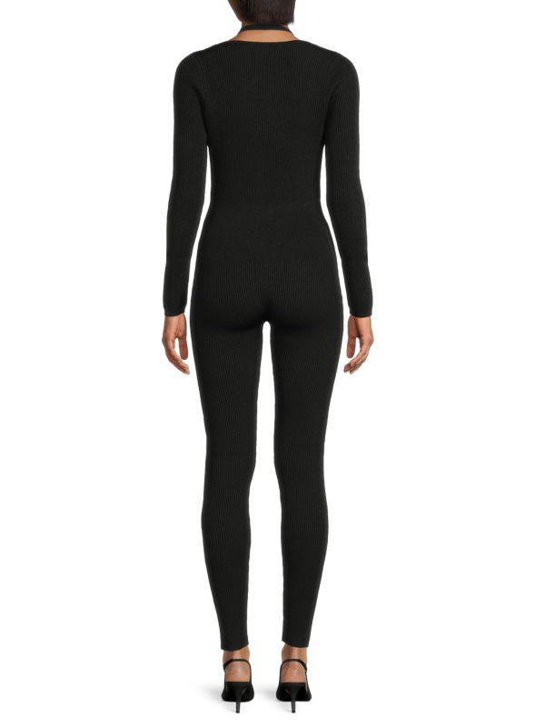 retrofête ​Bellamy Metallic Knit Cutout Jumpsuit