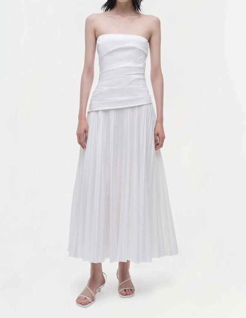 SIMKHAI Simkhai - Arie Strapless Midi Dress