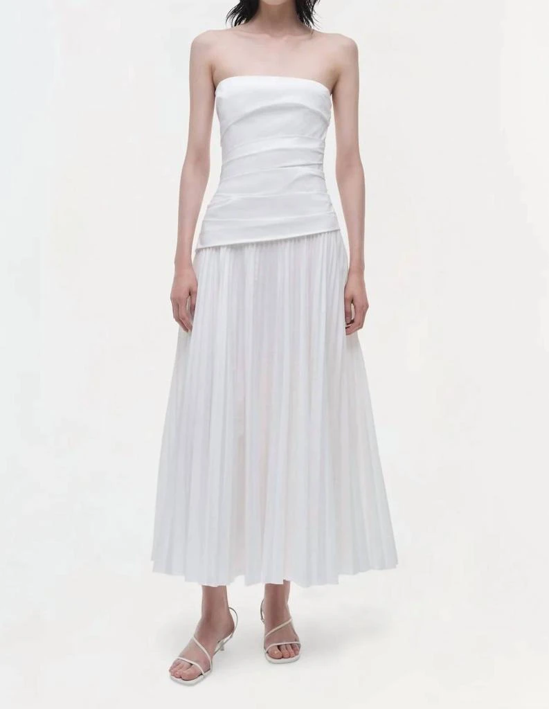 SIMKHAI Simkhai - Arie Strapless Midi Dress 1
