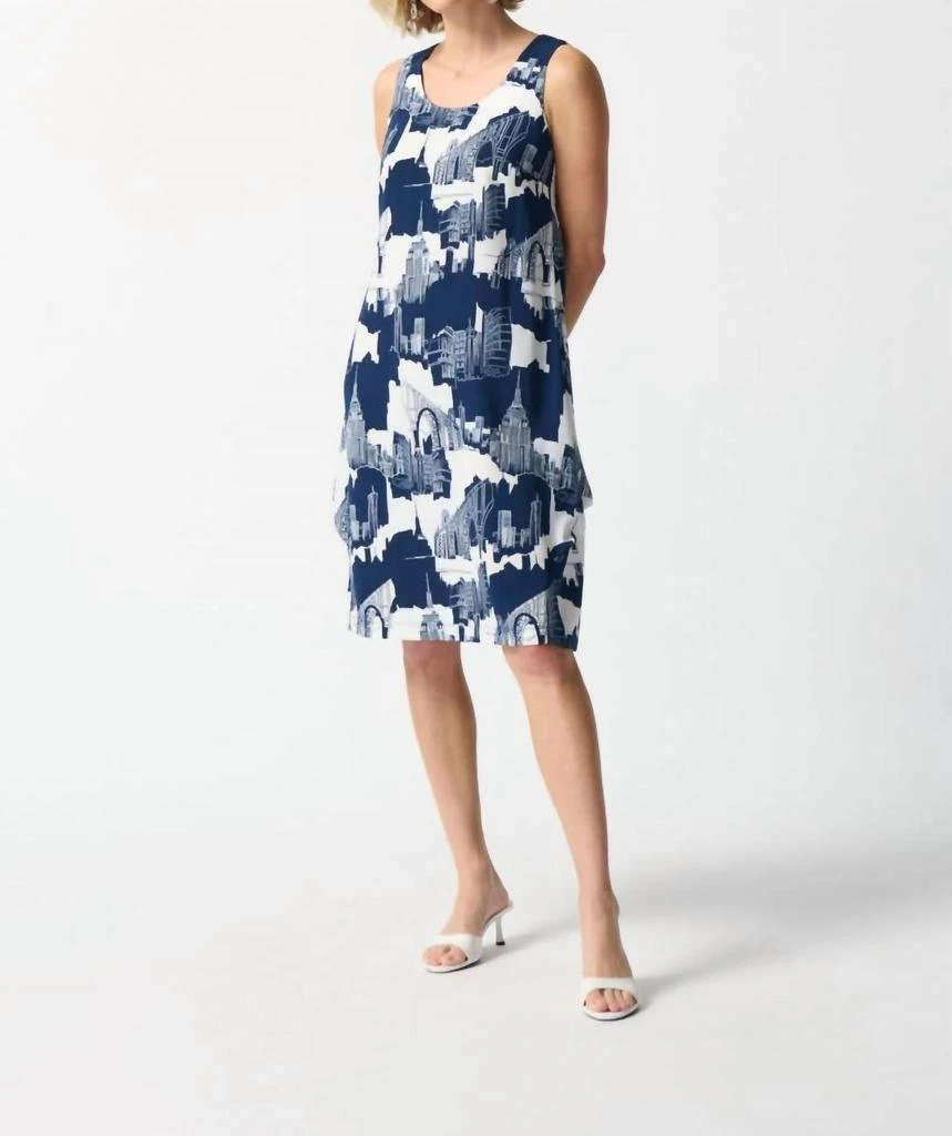JOSEPH RIBKOFF Joseph Ribkoff - Cityscape Sleeveless Shift Dress