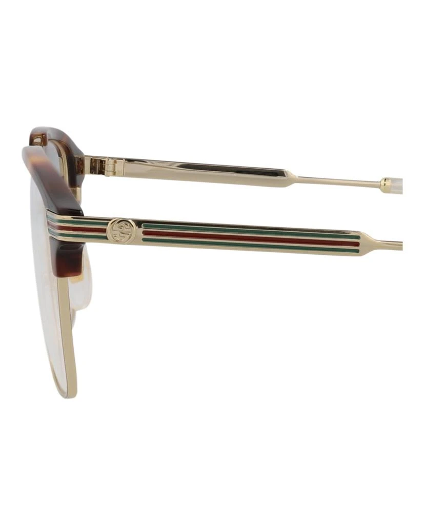 Gucci Square-Frame Metal Optical Frames 4