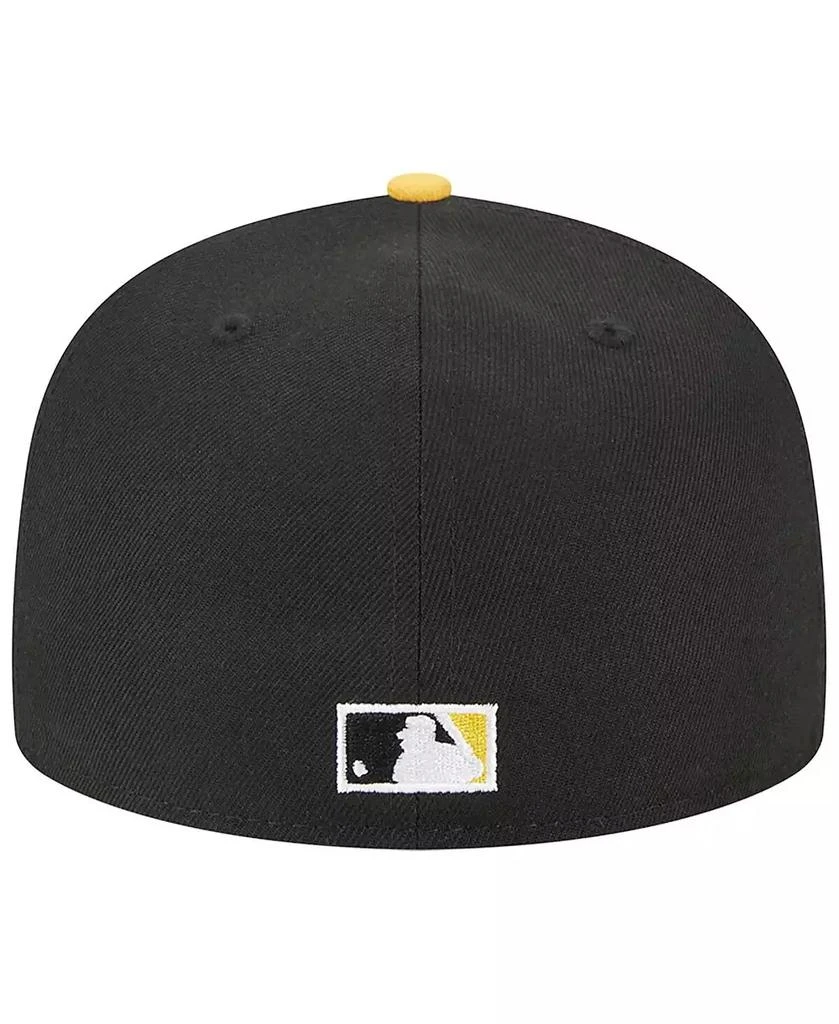New Era Men's Black, Gold Los Angeles Dodgers 59FIFTY Fitted Hat 4