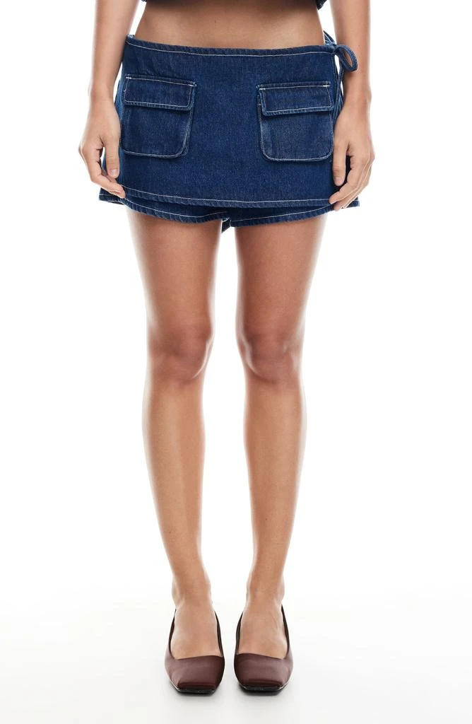 Lioness Countryside Denim Cargo Miniskort 1