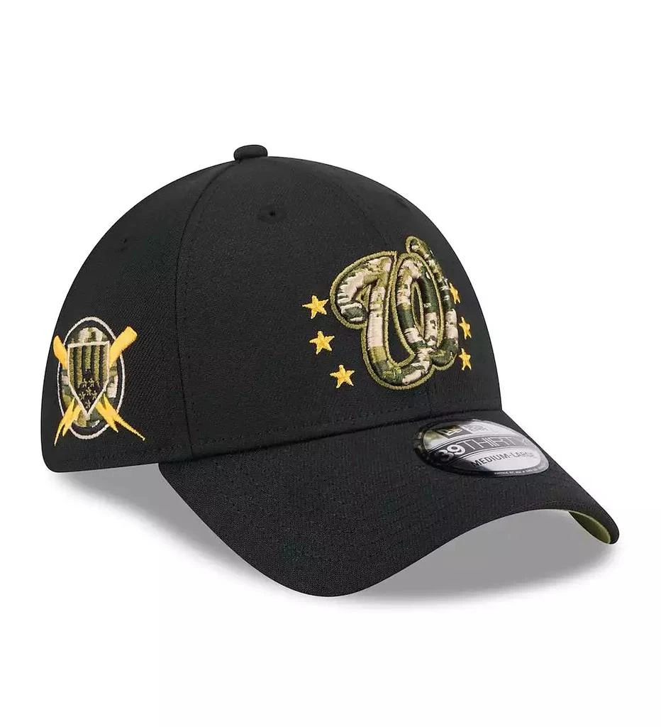New Era Men's Black Washington Nationals 2024 Armed Forces Day 39THIRTY Flex Hat 1
