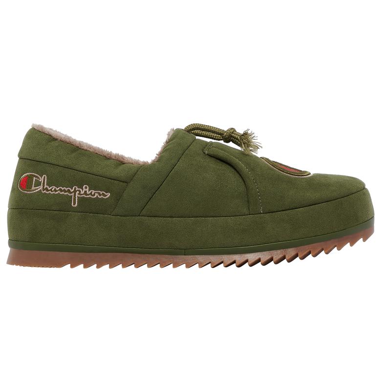 Champion Mens University Micro Suede Shoes Olive Size 9.0