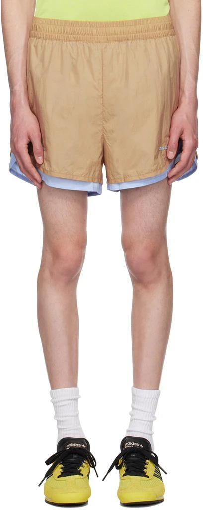 WALES BONNER Beige adidas Originals Edition Layered Shorts 1