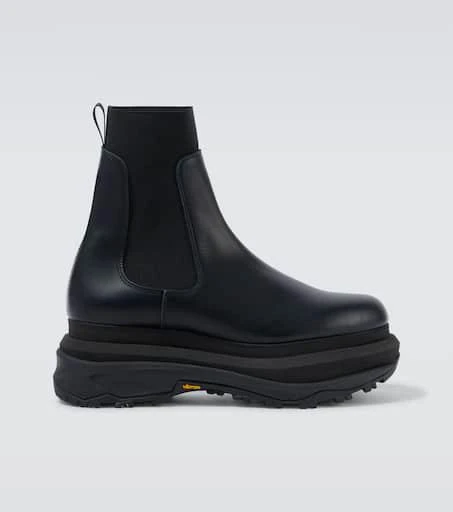Sacai Leather Chelsea boots 1