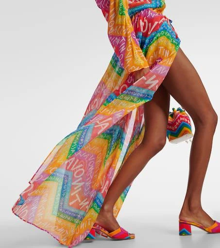 Valentino Logo cotton-blend beach cover-up 5