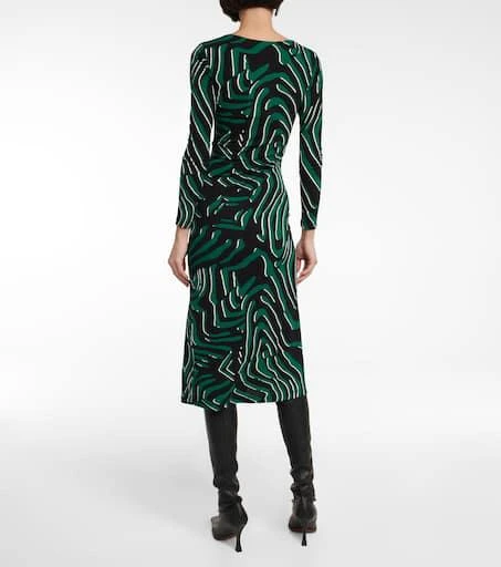 Diane von Furstenberg Printed fitted midi dress 3