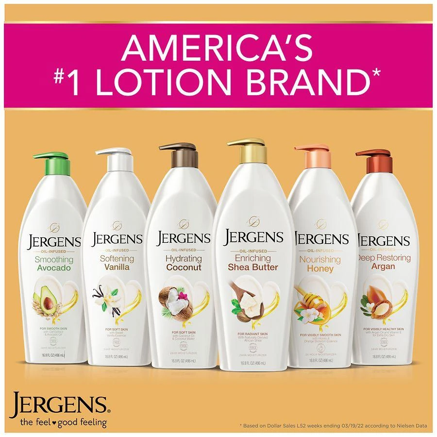 Jergens Shea Butter Hand and Body Lotion, Dry Skin Moisturizer Shea 5