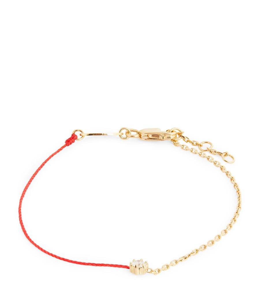 Redline Yellow Gold and Diamond Absolu Thread Bracelet