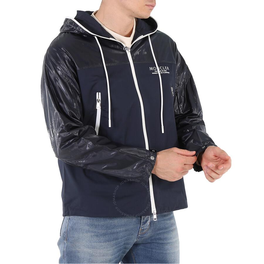 Moncler Men's Navy Vaugirard Logo Hooded Jacket