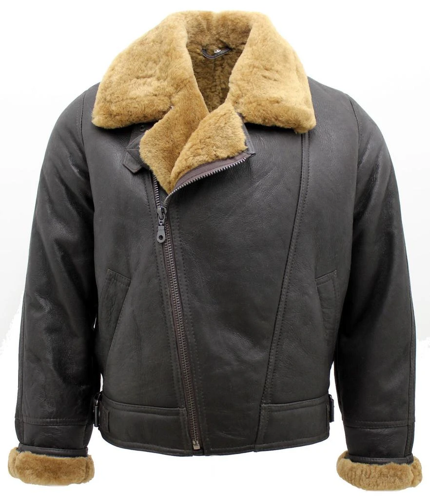 Infinity Leather Mens Sheepskin Leather WW2 Bomber Jacket-Tucson 2