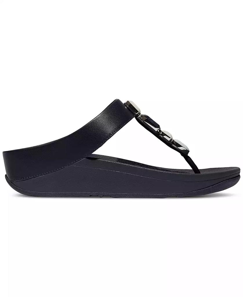 FitFlop Women's Fino Multi-Stone Leather Wedge Sandals