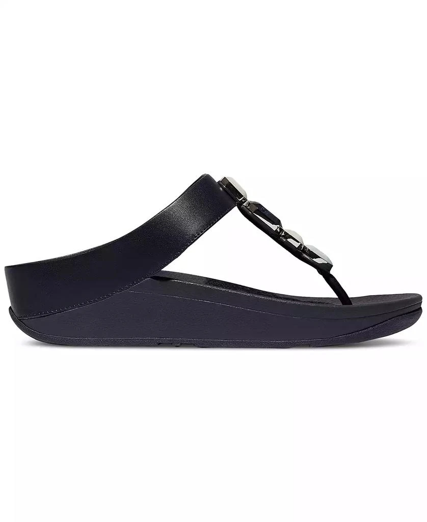 FitFlop Women's Fino Multi-Stone Leather Wedge Sandals 2