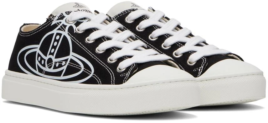 Vivienne Westwood Black Plimsoll Low-Top Sneakers 4