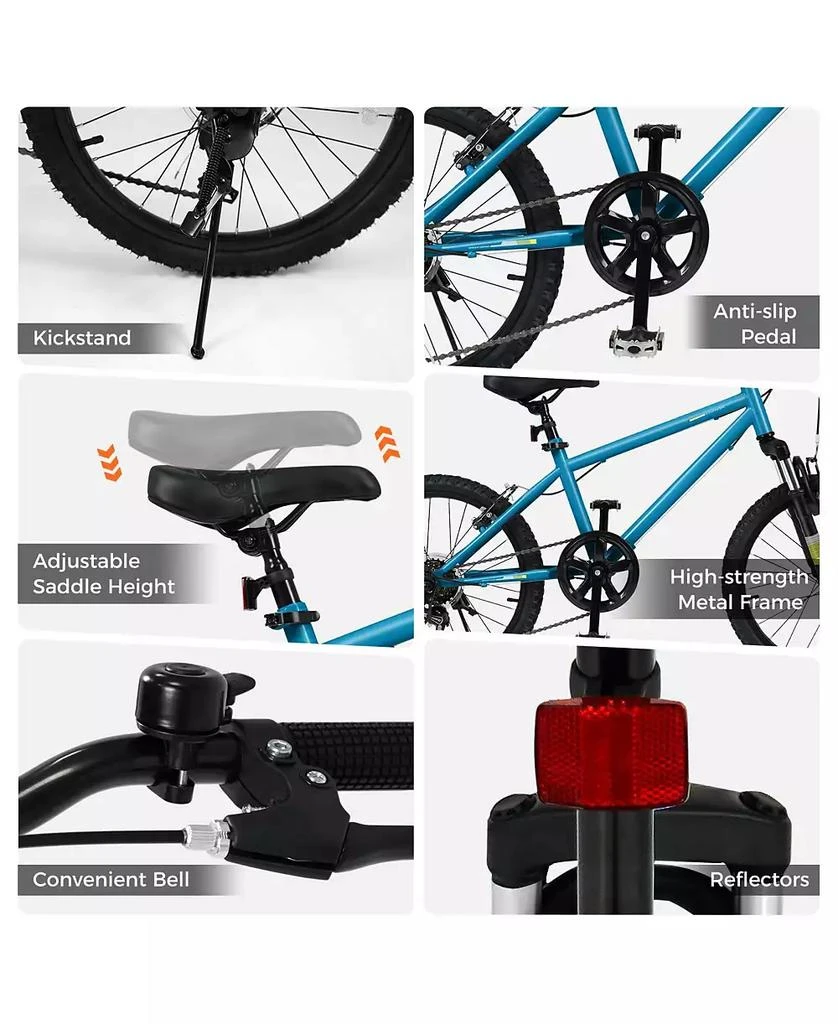 Mecale Kids Mountain Bike 20 Inch Child Bicycle for Boys Girls Aged 8+ Years 3