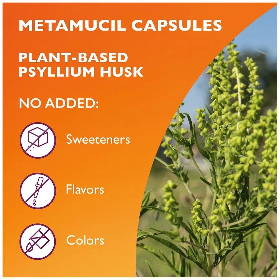 Metamucil Daily Psyllium Husk Powder Supplement, 3-in-1 Fiber for Digestive Health 6