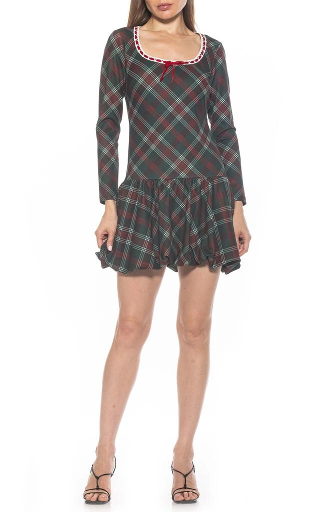ALEXIA ADMOR Rach Bubble Hem Drop Waist Dress 1