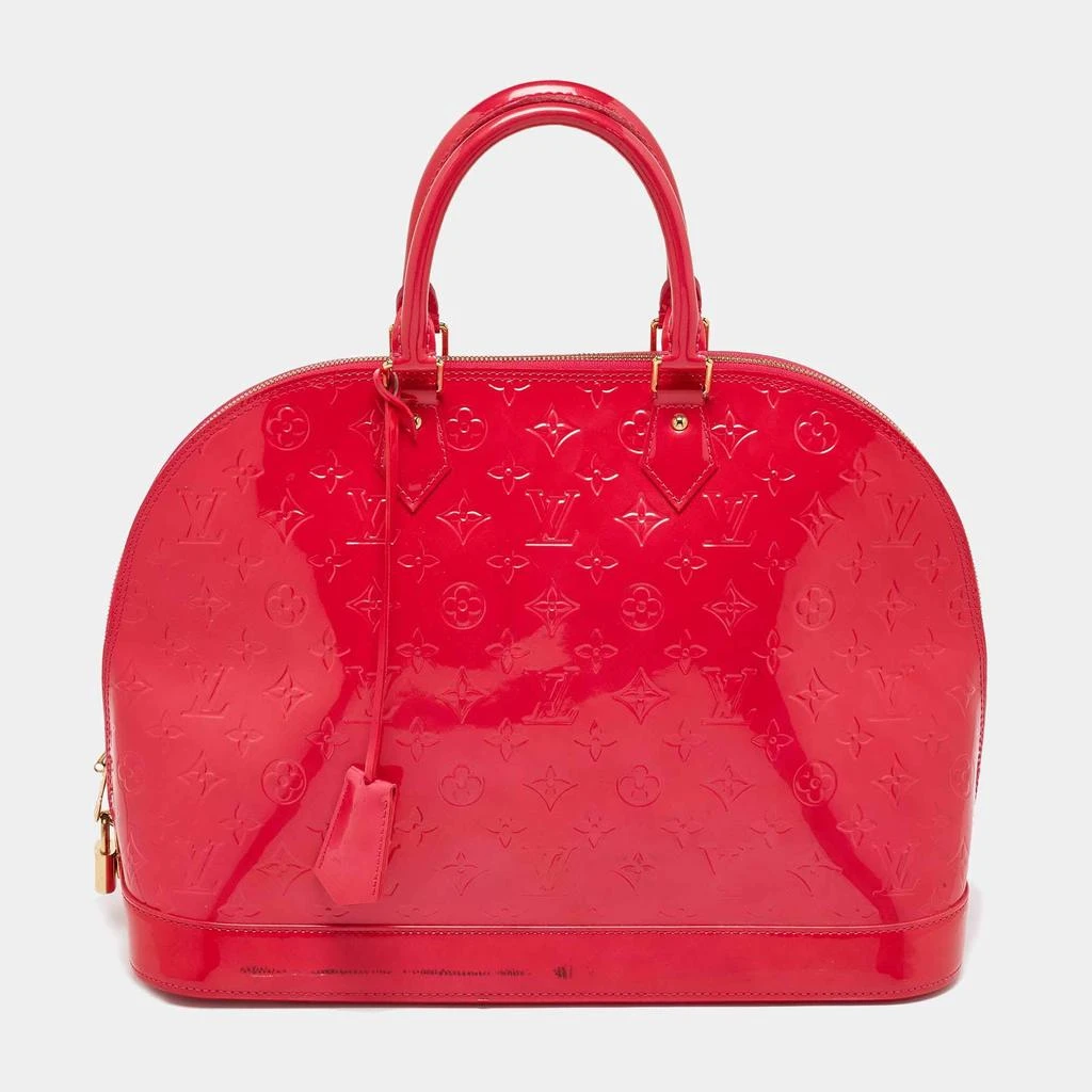 Louis Vuitton Louis Vuitton Rose Pop Monogram Vernis Alma GM Bag 1