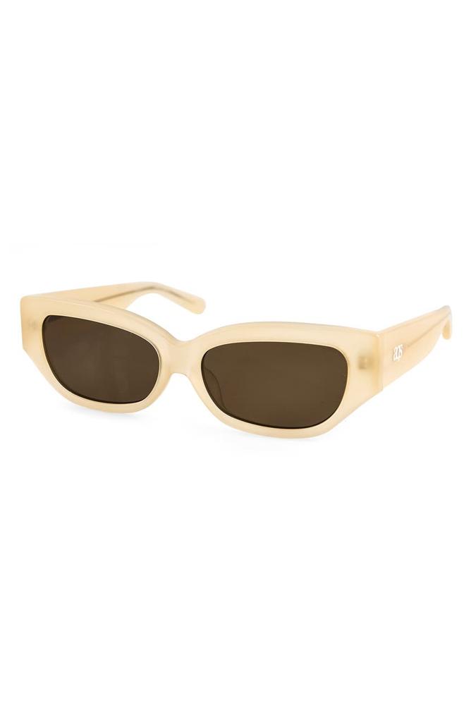 AQS Lucia 55mm Polarized Cat Eye Sunglasses