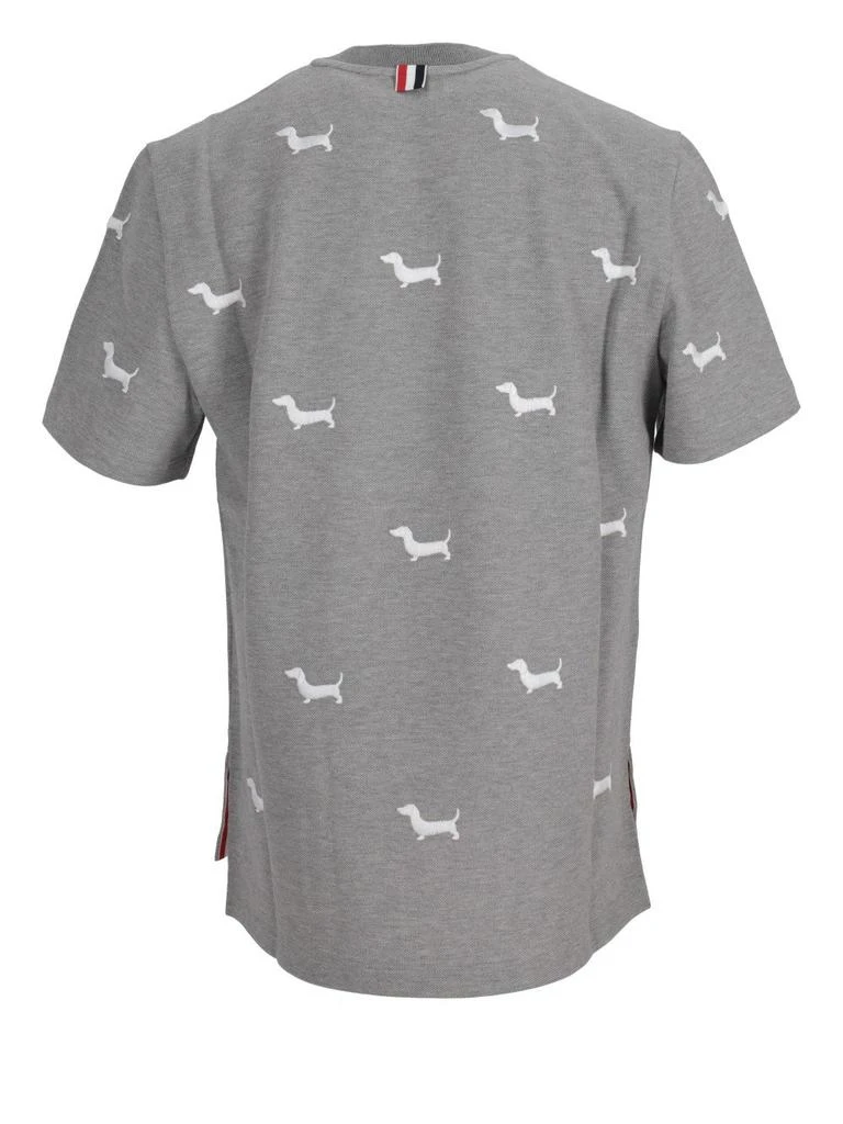 Thom Browne Thom Browne Dog-Embroidered Crewneck T-Shirt 2