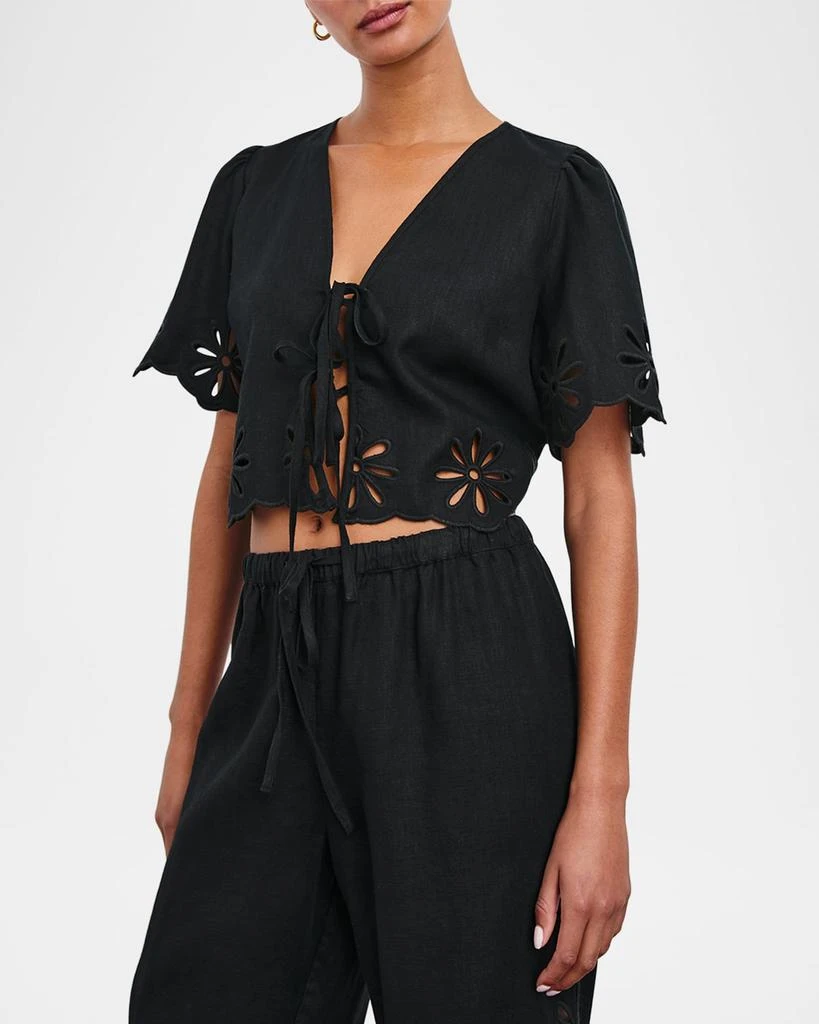 Rails Pari Eyelet Embroidered Crop Top 4