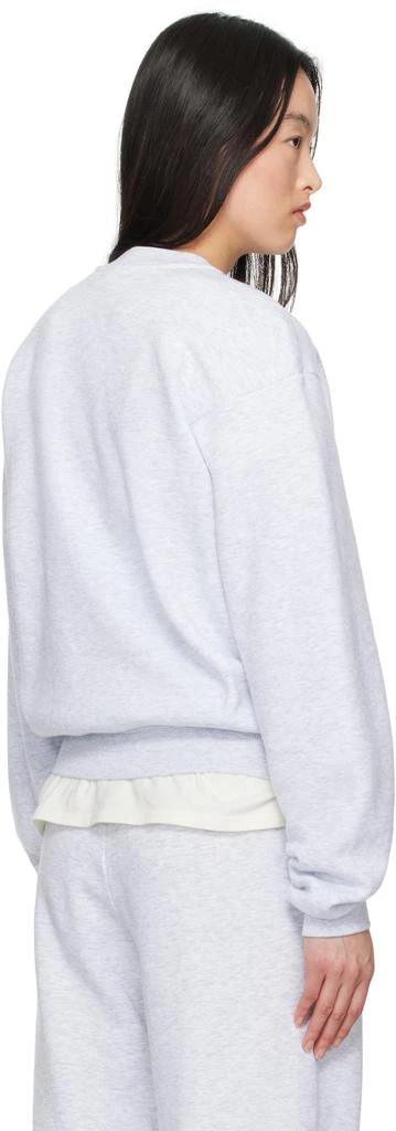 SKIMS Gray Cotton Fleece Classic Crewneck Sweatshirt 3