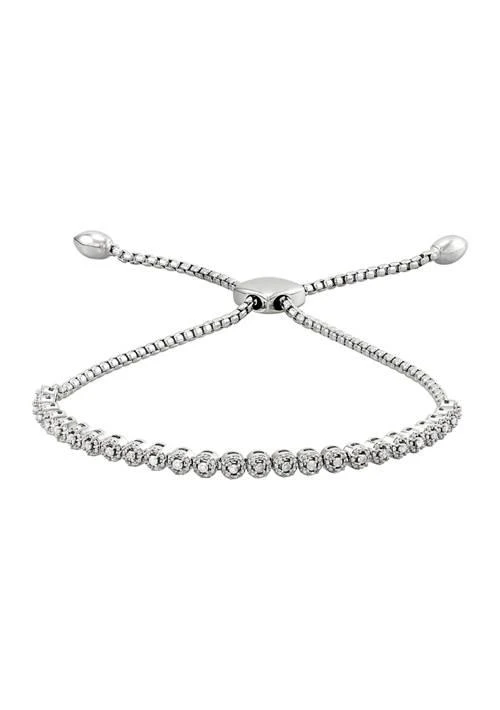 Belk Diamond Bracelet In Sterling Silver
