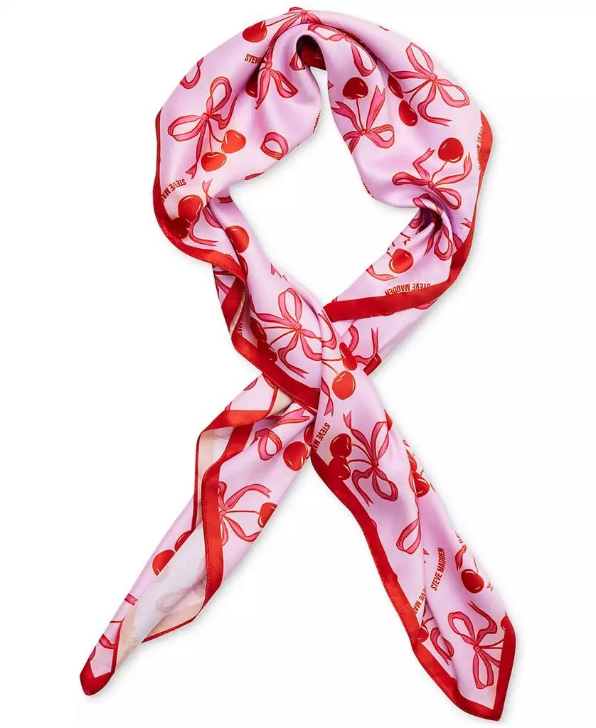 Steve Madden Kitchy Cherries Print Bow Scarf 2