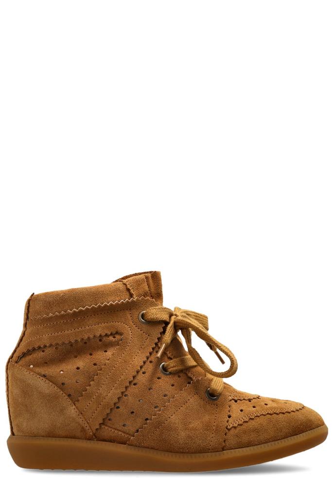 【送料&関税込】Isabel Marant Bobby Lace-up Wedge Sneakers Isabel Marant Isabel Marant Bobby Lace-Up Wedge Sneakers