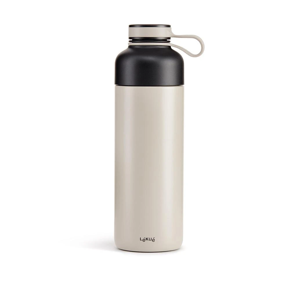 Lekue Insulated Bottle To Go, 16.9-Ounce, Gray 1