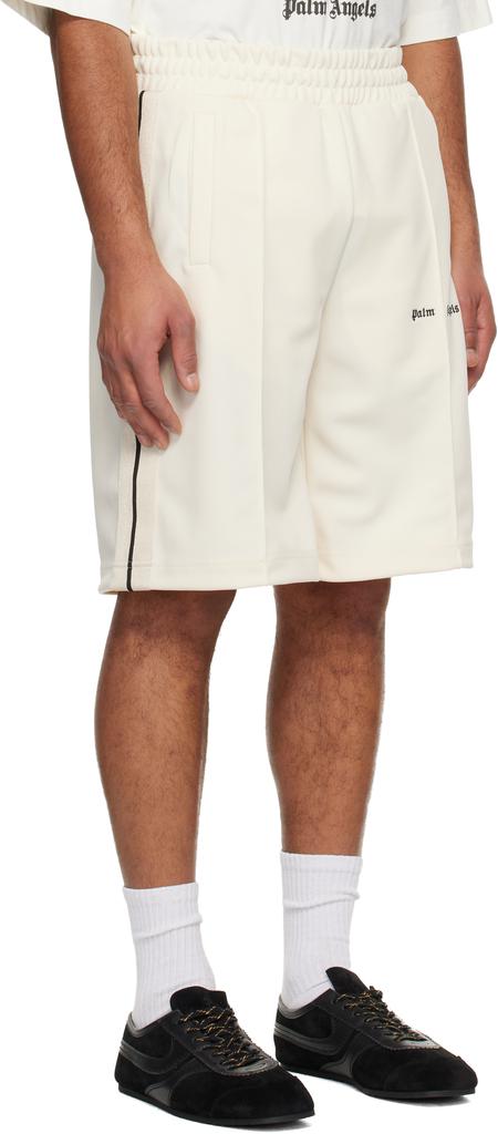 Palm Angels Off-White Classic Logo Track Shorts