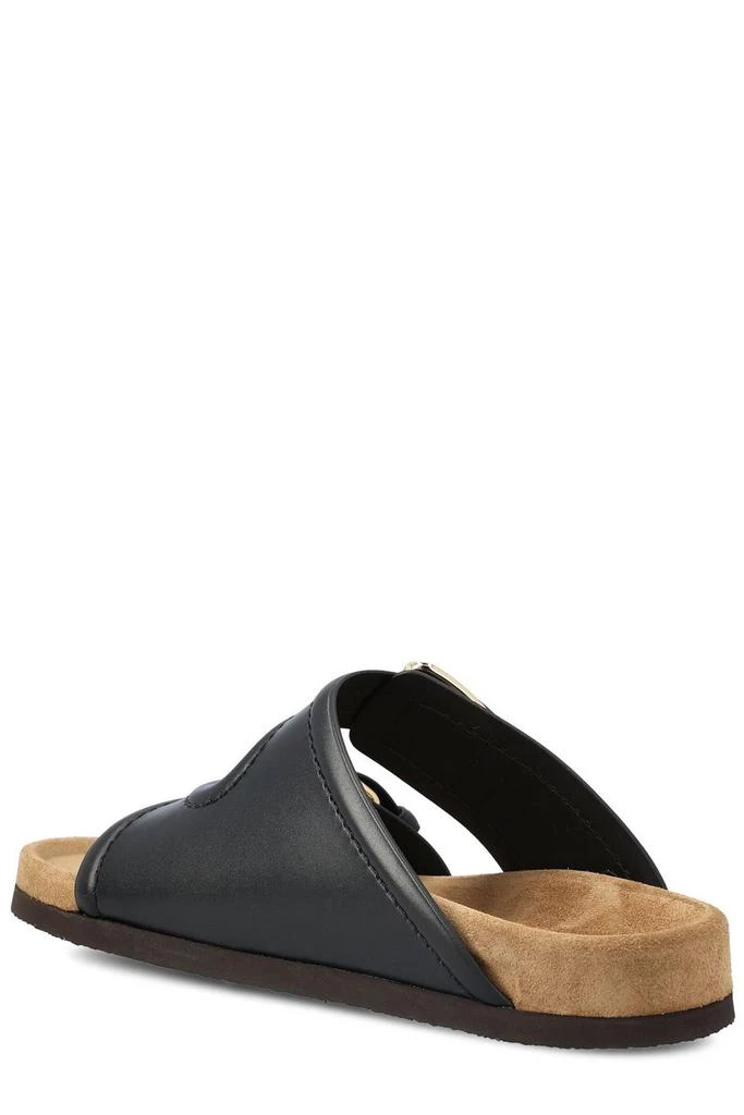 New Valentino Fussfriend Vlogo  Slide  Sandals. Sz 41 $950 Valentino Garavani Sandali In Pelle Con Logo Vlogo In Animal  main image 3