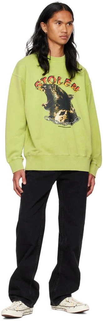 Stolen Girlfriends Club Green Wild Cat Sweatshirt 4