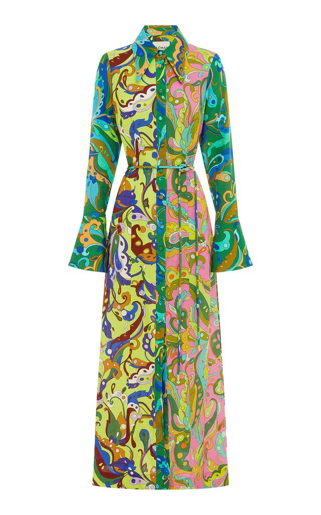 ALÉMAIS ALÉMAIS - Yvette Linen Maxi Shirt Dress - Multi - AU 4 - Moda Operandi