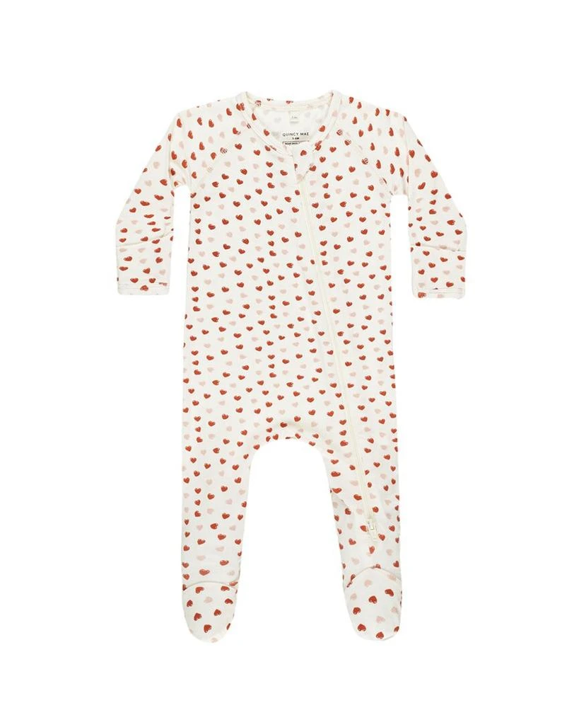 Quincy Mae Bamboo Zip Footie