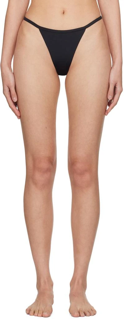 Versace Black Plaque Bikini Bottom 1