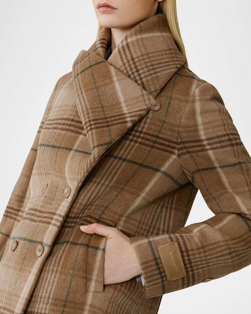 Soia & Kyo Tala-P Plaid Wool-Blend Coat 6