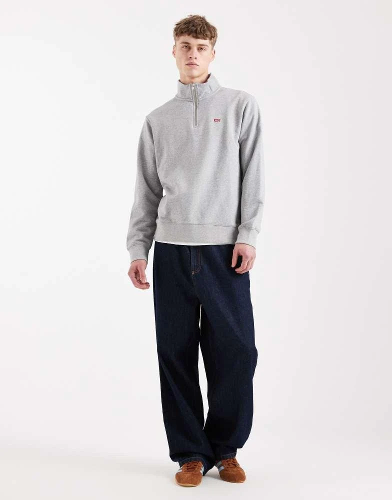Levi
s Levi
s Original hallmark 1/4 zip sweatshirt in grey 2