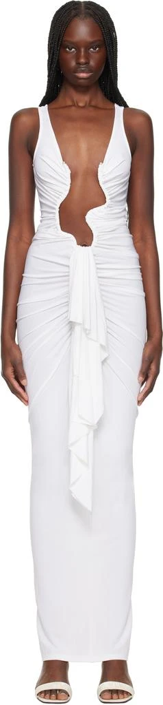 White Salacia Jersey Drape Maxi Dress  On Sale Now with Up to 25% Off |  Discover Exclusive Deals & Savings at BeyondStyle  Authentic Christopher  Esber women|long dresses with Limited-Time Discounts,