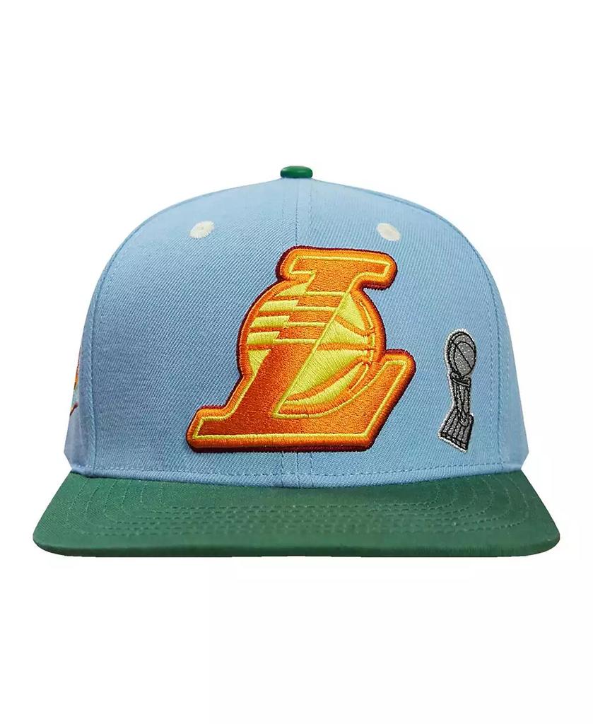 Pro Standard Men's Light Blue/Green Los Angeles Lakers Retro Program 2-Tone Snapback Hat