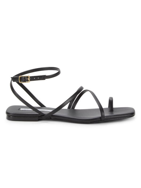 Saks Fifth Avenue ​Catania Strappy Metallic Flat Sandals