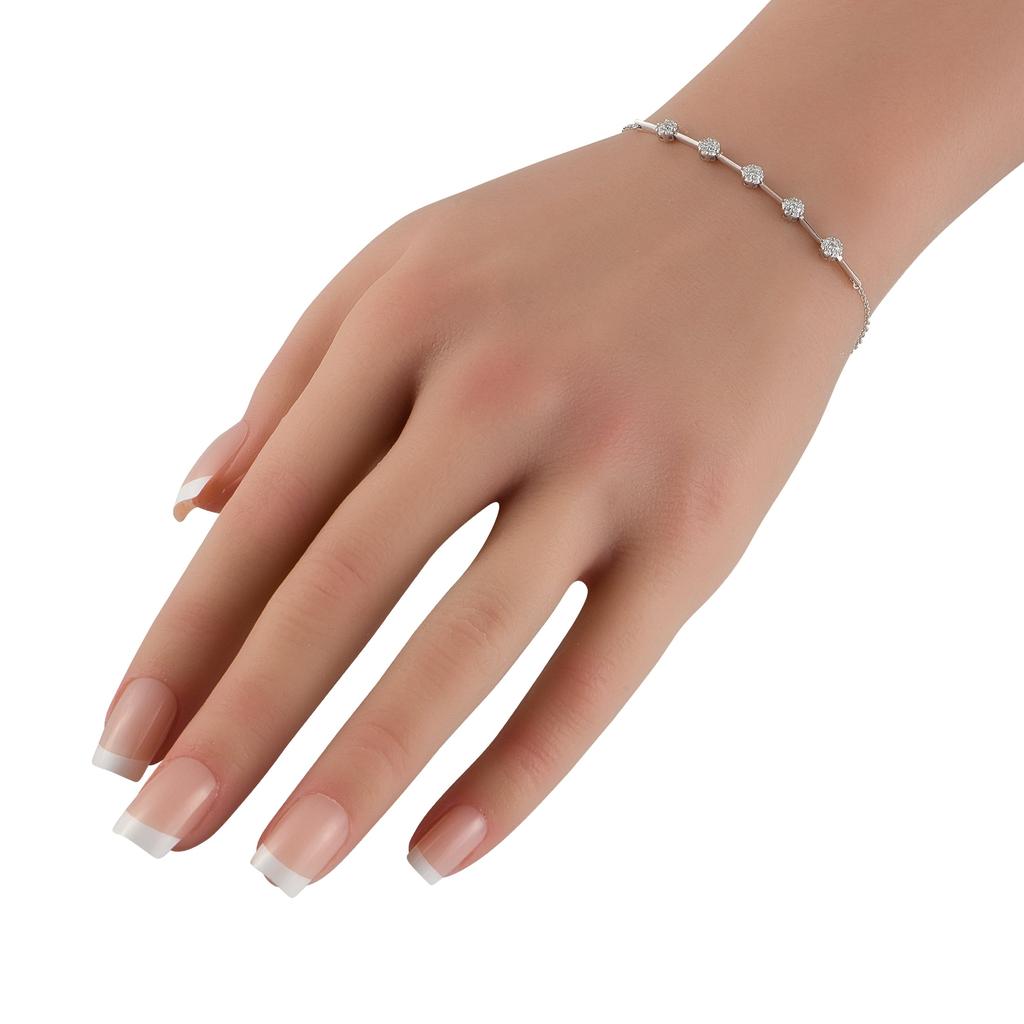 LB Exclusive 14K White Gold 0.25ct Diamond Bracelet BR10372-W