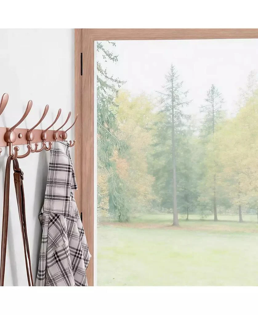 YIGII Heavy Duty 29.5" Long 8-Triple Hooks Coat Rack, Rose Gold 5