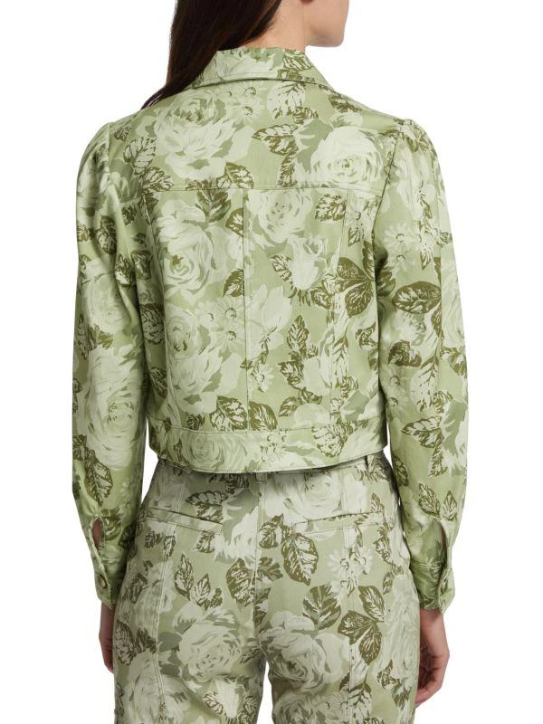 Derek Lam Chloe Floral Cropped Cargo Jacket 2