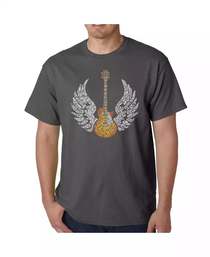 LA Pop Art Mens Word Art T-Shirt - Lyrics to Freebird 3