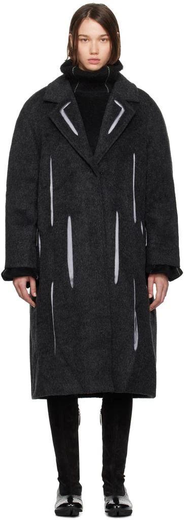 Kiko Kostadinov Gray Bowie Tailored Coat 1