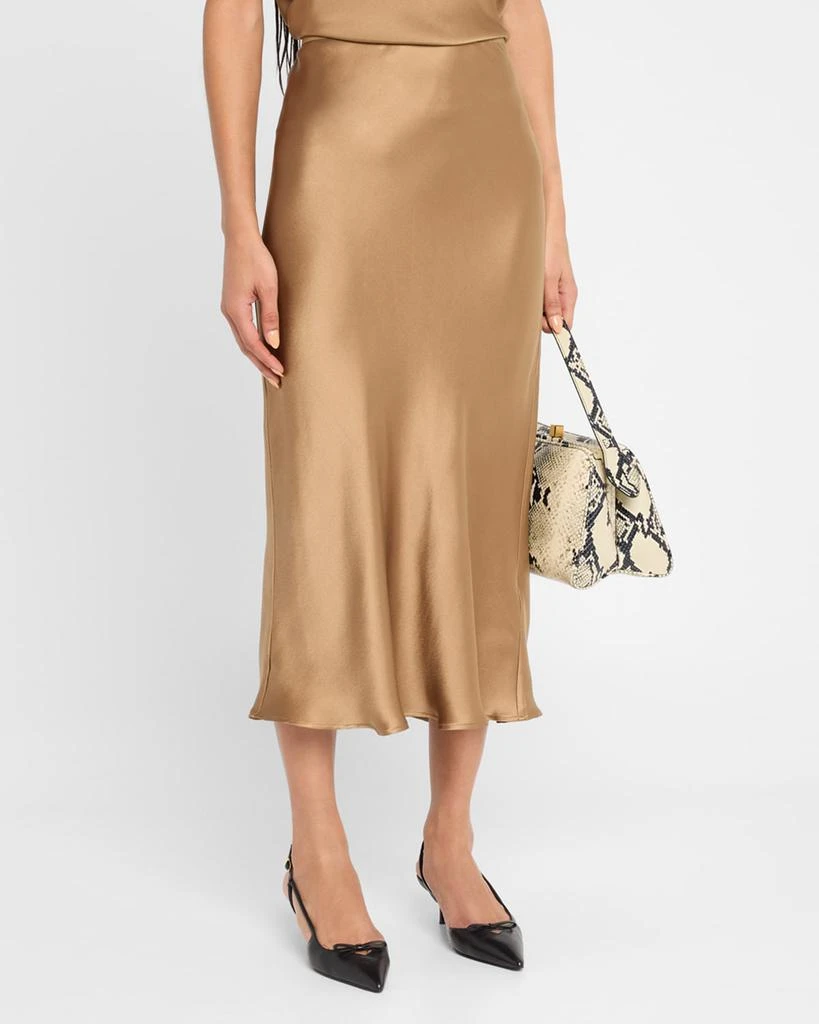 ANINE BING Bar Silk Slip Skirt 4