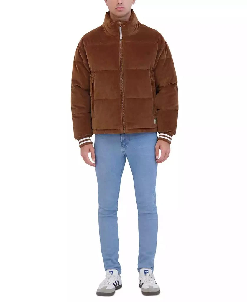 Hudson Men's Corduroy Varsity Puffer Jacket 5